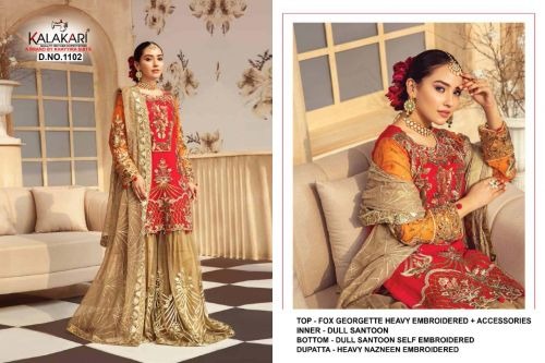 Kalakari Zeenat Georgette Pakistani Salwar Suits Collection